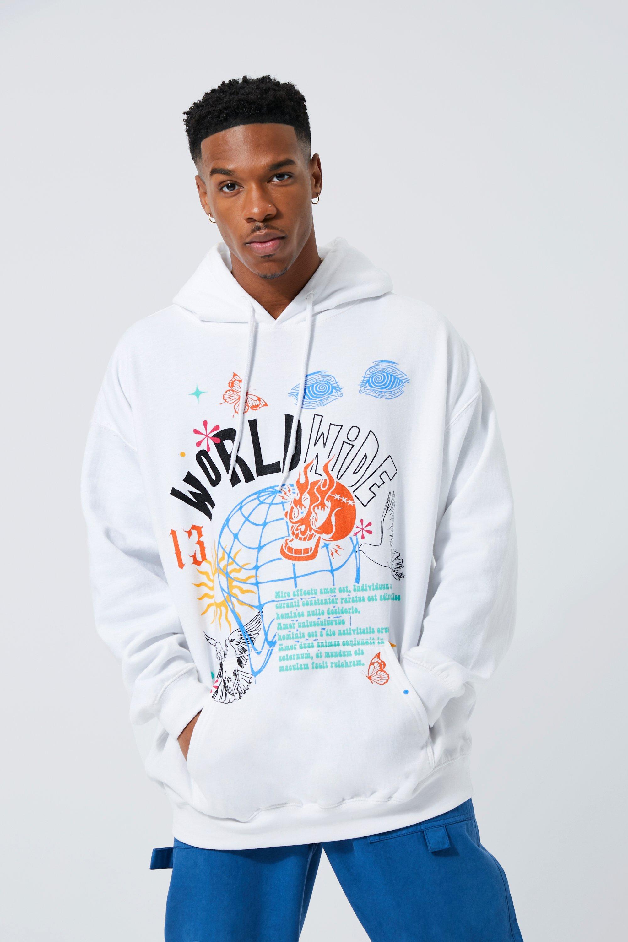 Inc International Concepts Mens Skull Hoodie White Size XXL メンズ-