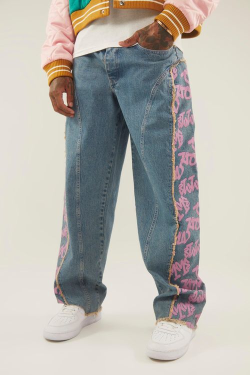 Baggy Rigid Flare Jeans