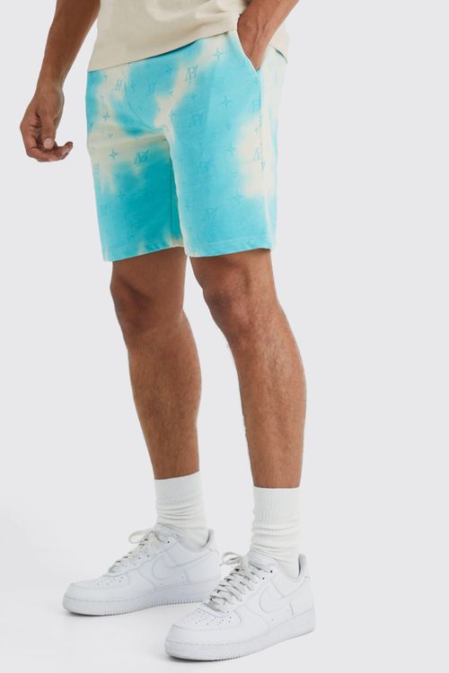 Mens Blue Relaxed Tie Dye...