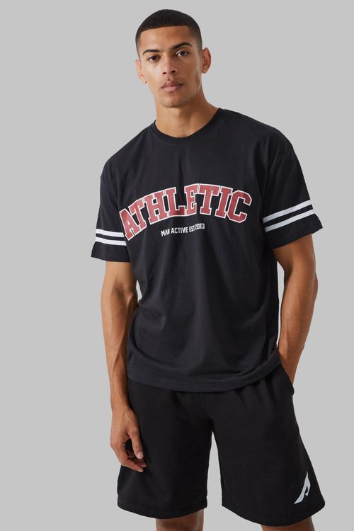 Man Active Oversized Cut Off T-shirt