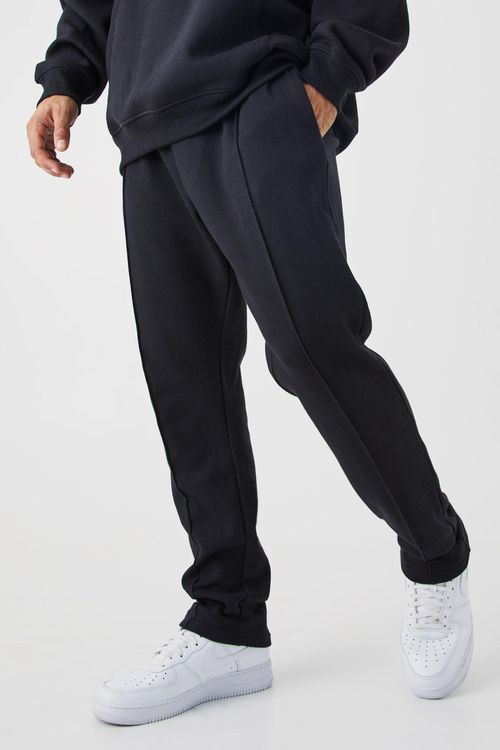 Man Slim Stacked Flare Pintuck Jogger