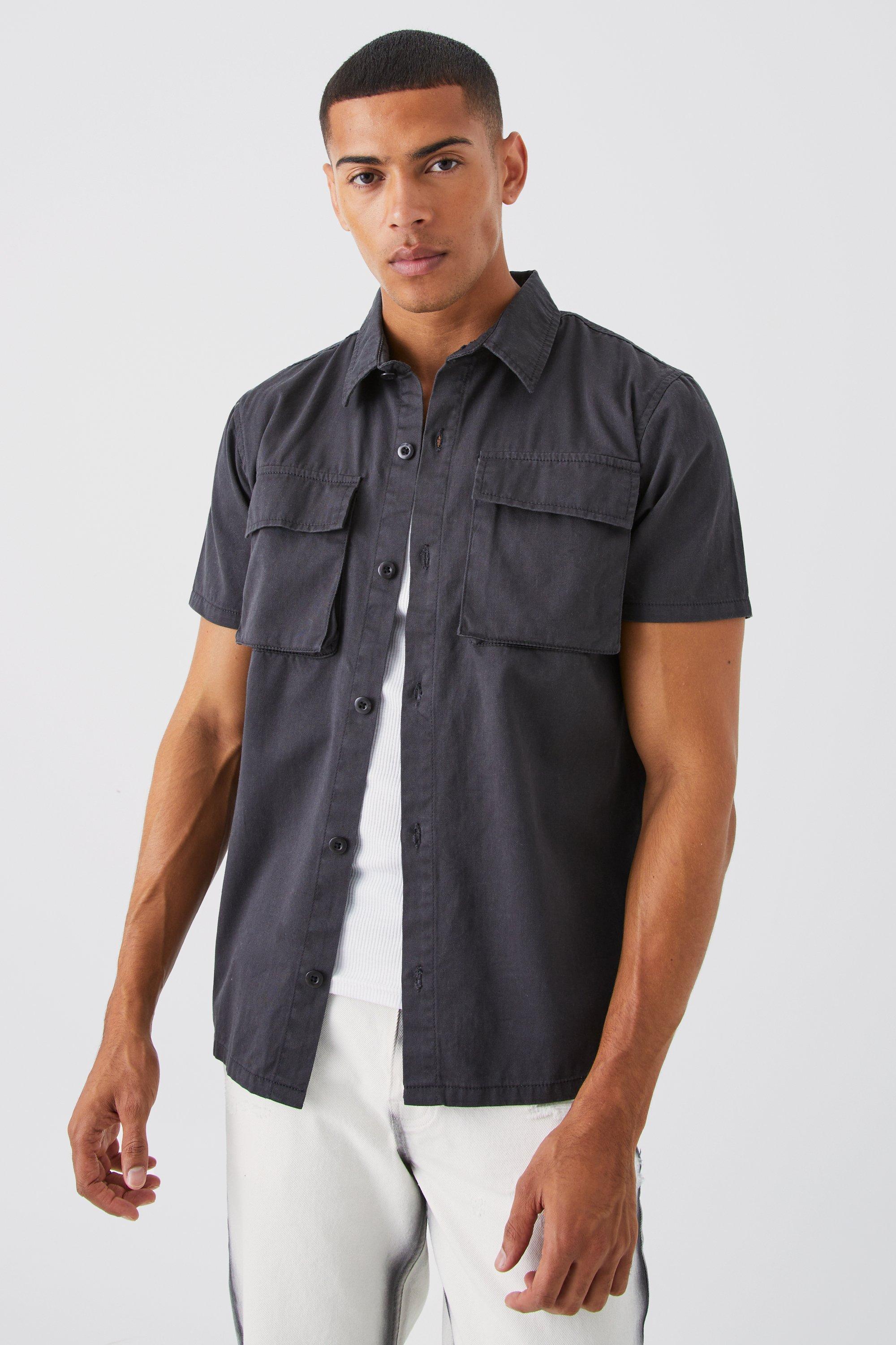 Short store sleeve overshirt