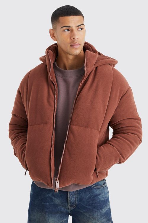 Mens Brown Heavy Fleece...