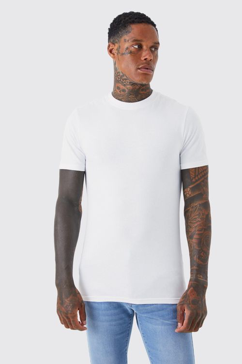 Men's Muscle Fit Ribbed T-Shirt