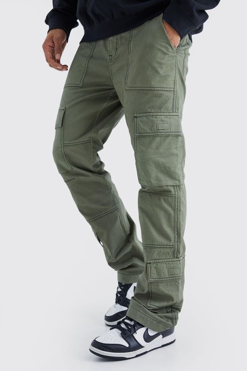 Plus Fixed Waist Skinny Stacked Multi Cargo Pants