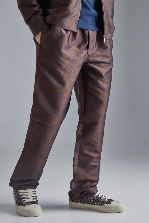 Mens Brown Marl Fabric...