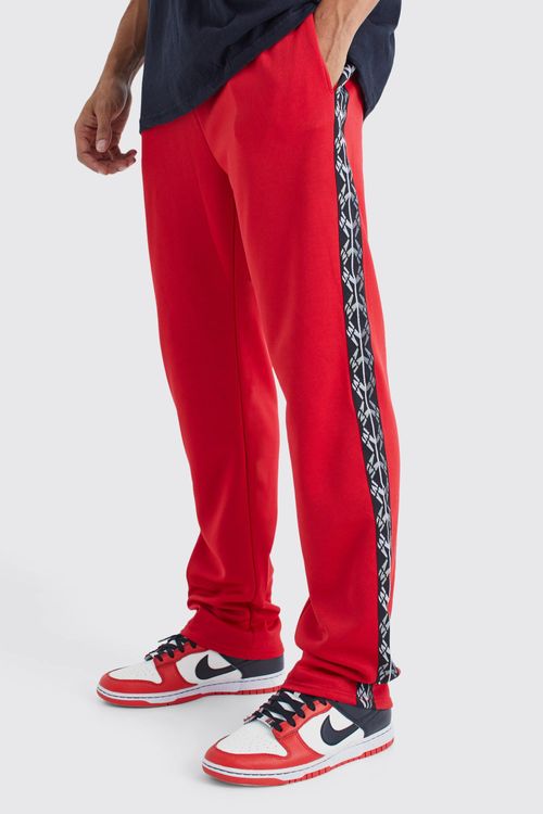 Loose Fit Tricot Joggers With Side Tape