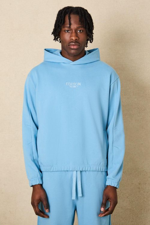 Plus Oversized Boxy Bonded Scuba Hoodie