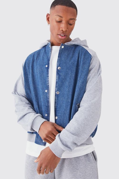 Mens Blue Boxy Fit Jersey And...