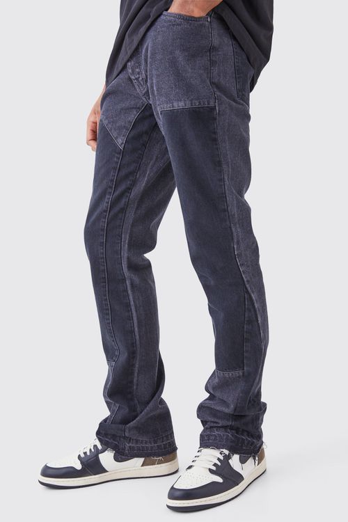 Slim Rigid Flare Cargo Jeans