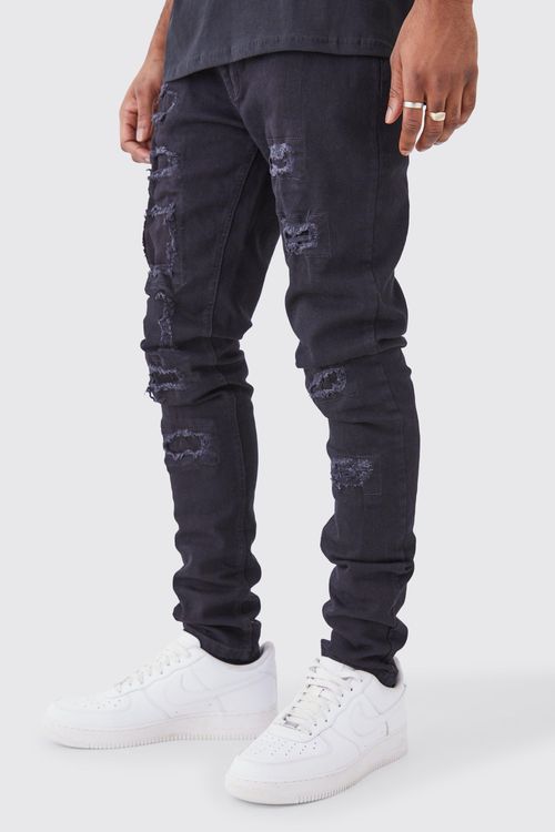 Mens Black Tall Skinny...