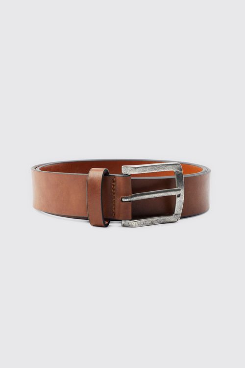 Mens Brown Faux Leather Belt,...