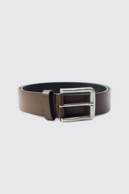 Mens Brown Faux Leather Belt,...