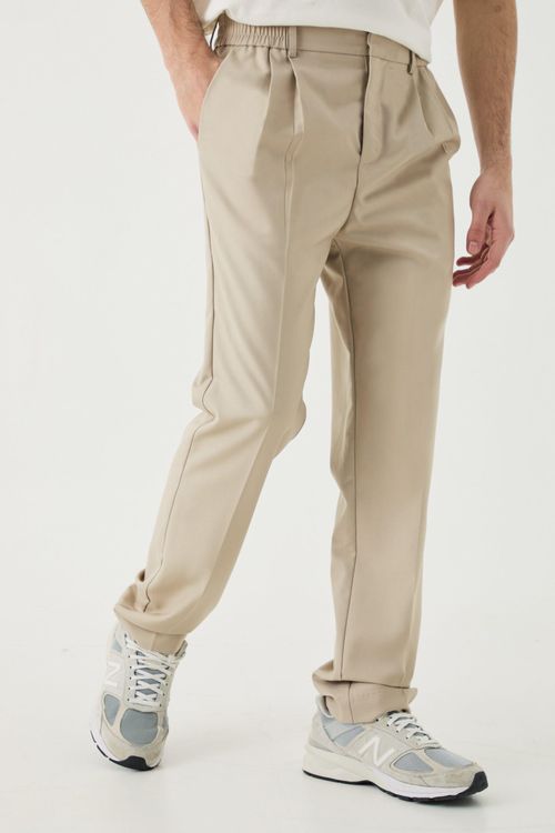 Mens Beige Comfort Waist...