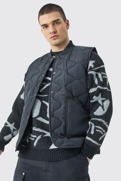 Mens Tall Onion Quilted Gilet...