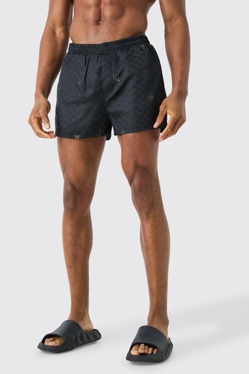 Mens Black Super Short...