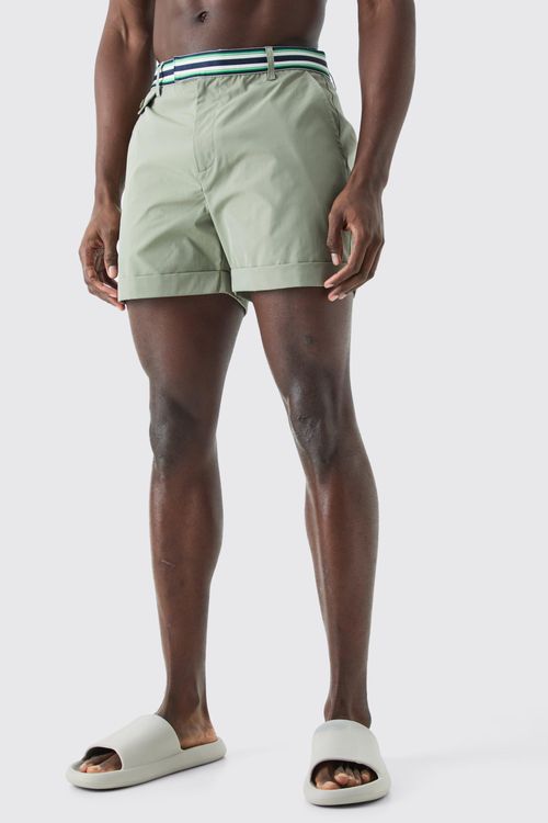 Mens Green Short Length...