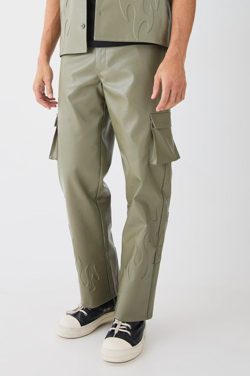 Mens Green Fixed Waist...