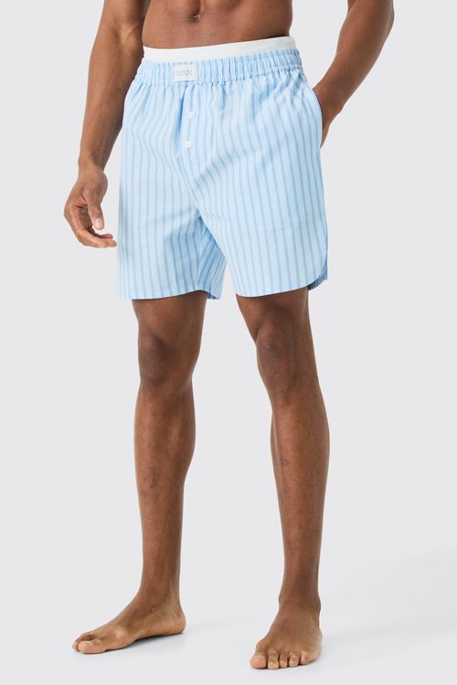 Men's Woven Stripe Double...