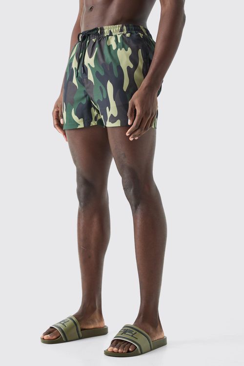 Mens Green Short Length Camo...