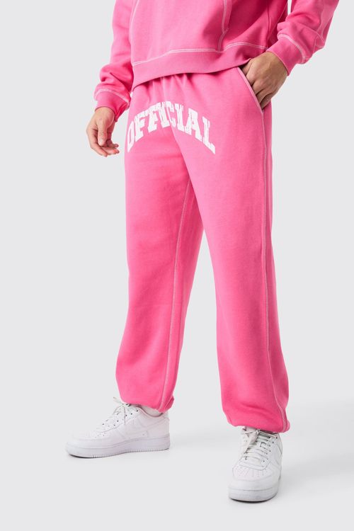 Mens Pink Oversized Official...