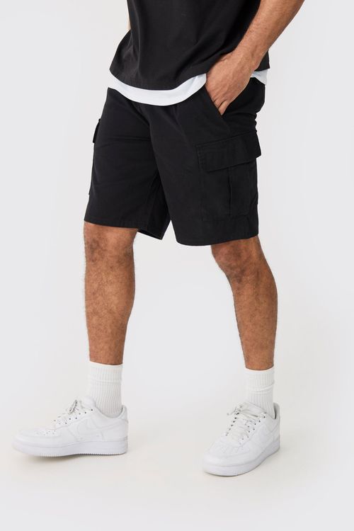 Mens Elastic Waist Black...