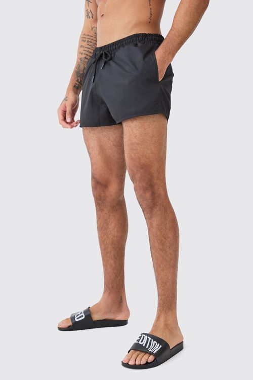 Mens Black Super Short...