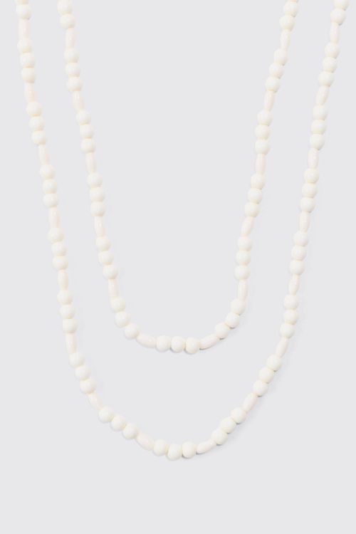 Mens Pearl Multi Layer Chain...