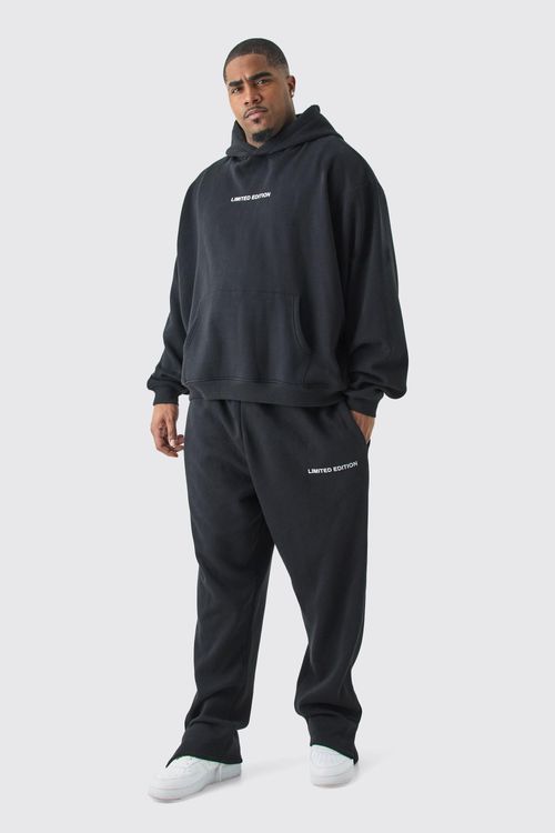 Mens Black Plus Oversized...