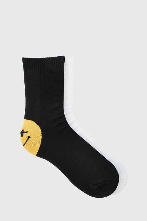 Men's 2 Pack Face Print Socks...