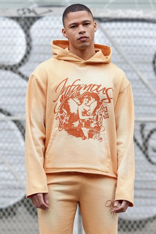 Mens Orange Oversized Boxy...