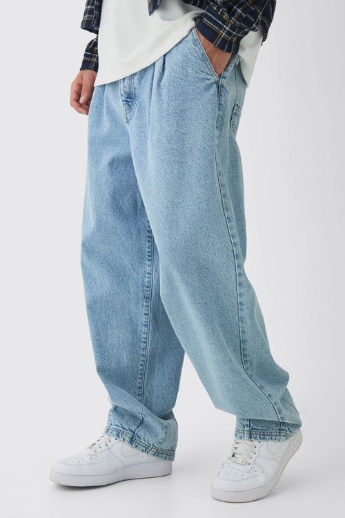 Mens Balloon Fit Jeans In Ice...