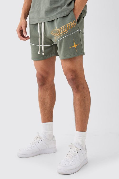 Mens Green Relaxed Short...