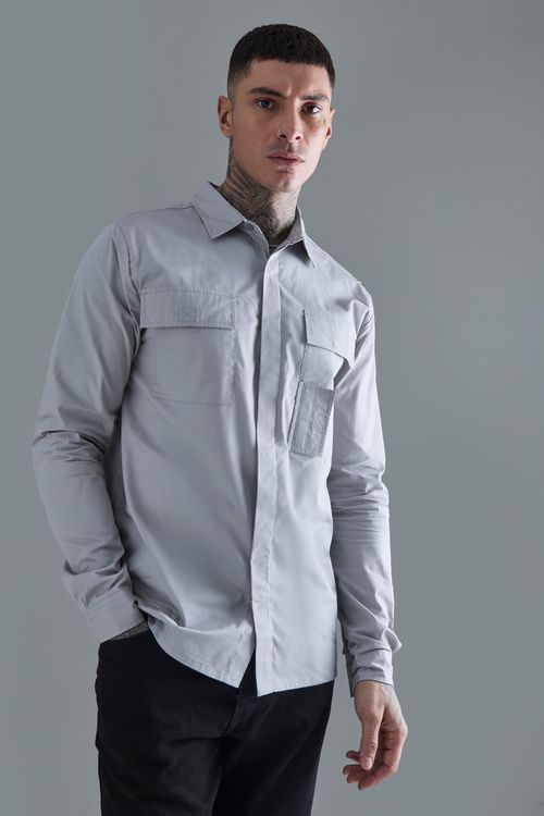 Mens Grey Tall Longsleeve...