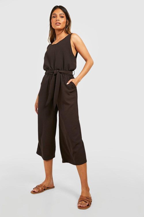 Seamless Contour Ribbed Scoop Neck Sleeveless Sculpt Jumpsuit