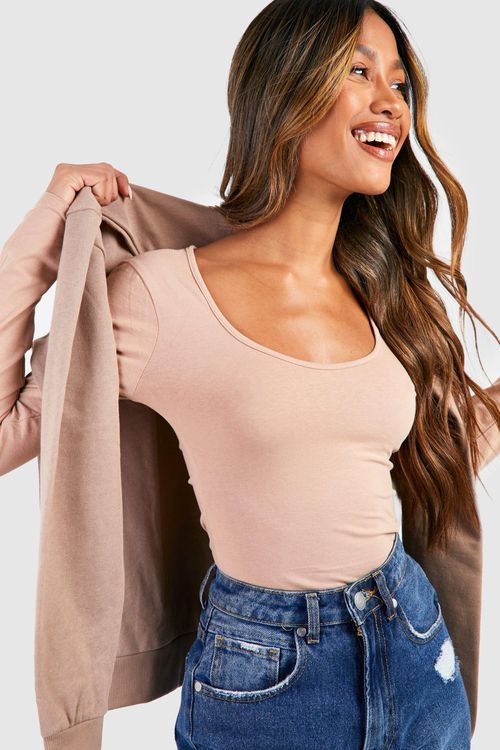 ESSENTIAL LONG SLEEVE SCOOP NECK BODYSUIT