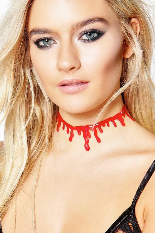 Womens Halloween Blood Choker...