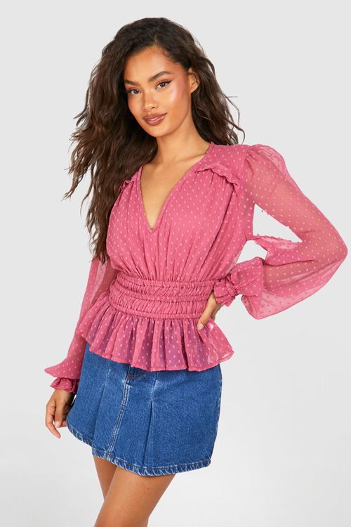 Ruched Mesh Cut Out Long Sleeve Bodysuit