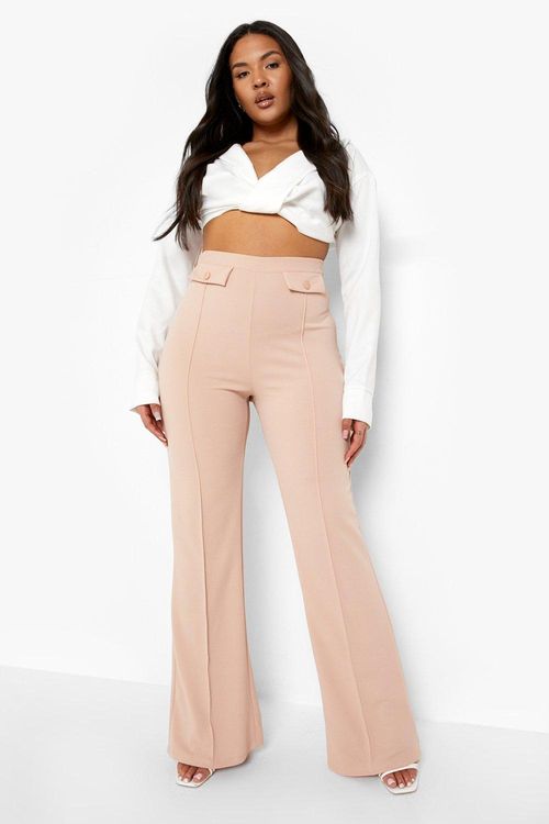 Plus Tailored Flare Pants