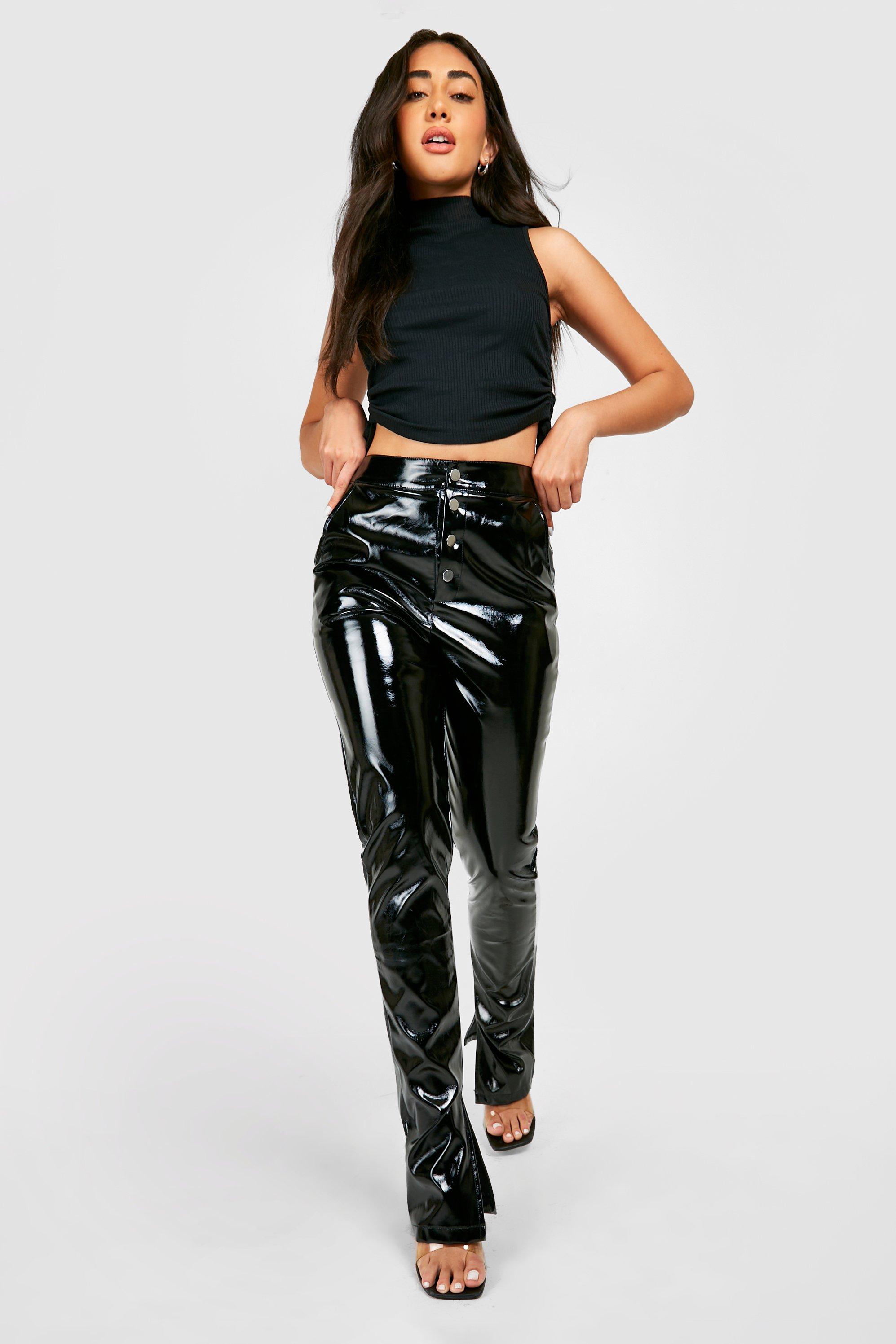 Super High-Rise Ankle Skinny Vinyl Pants in Black | rag & bone