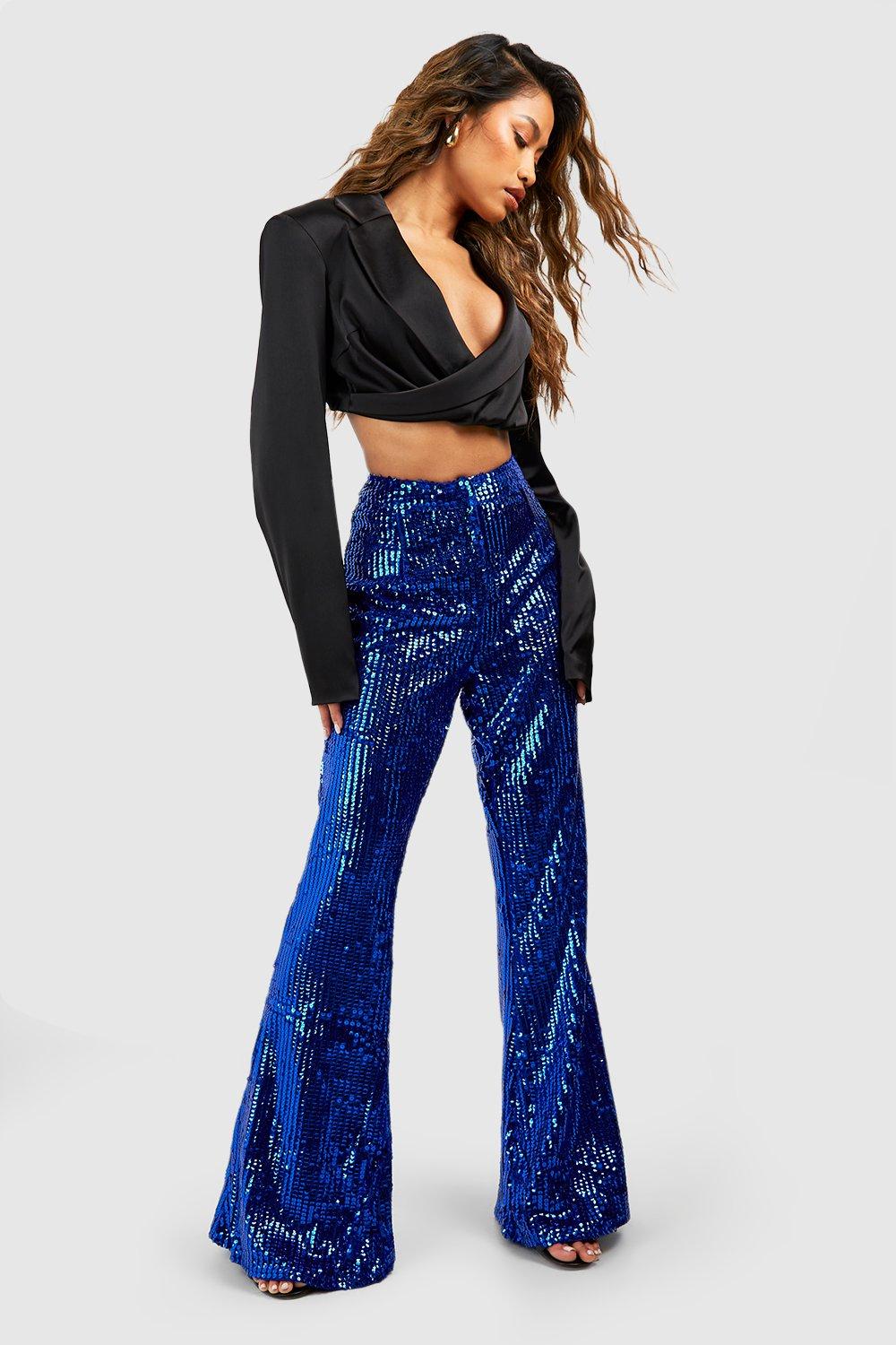 Glitter Flare Pants | Womens wide leg pants, Fashion nova outfits, Flare  trousers