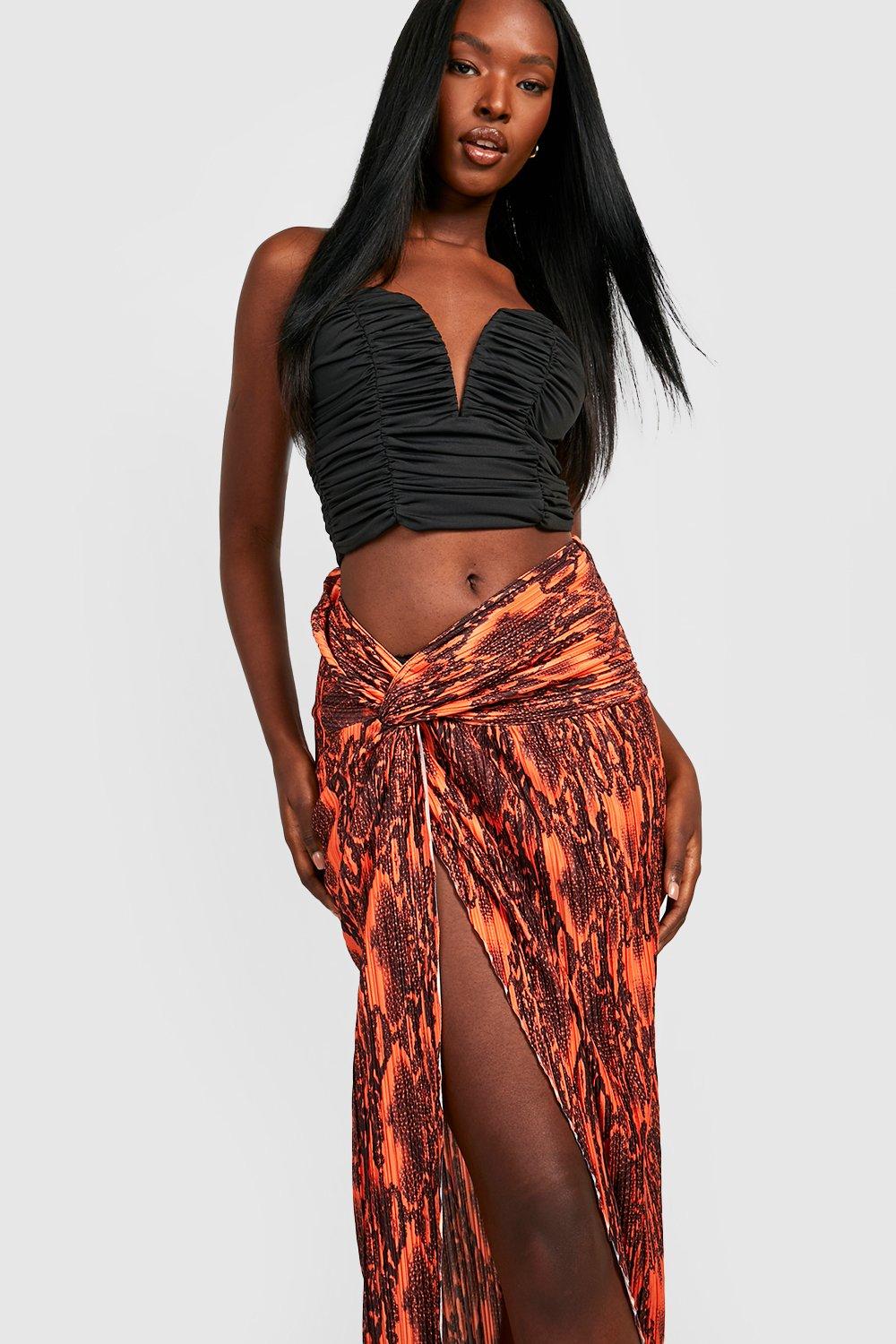 Snake sales maxi skirt