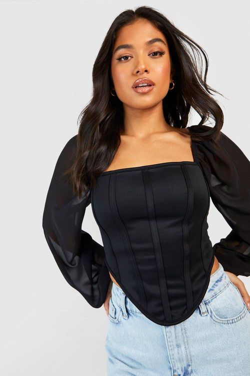 Petite Rib Corset Top