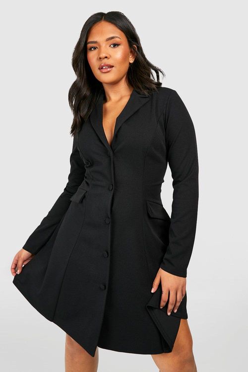 Womens Petite Daisy Crystal Embellished Blazer Dress - Black - 16, Black, £40.00