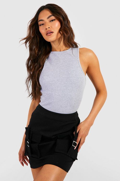 Ribbed Zip Bodysuit And Jogger Set