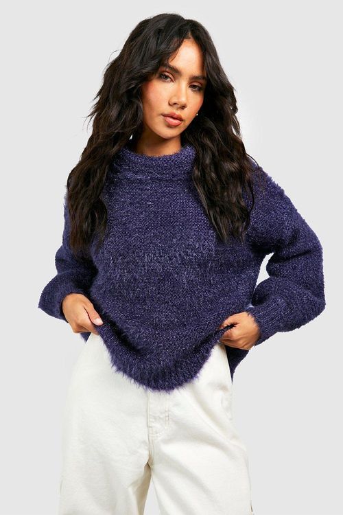 Womens Soft Knit High Neck...