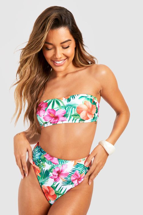 Zip Front High Waisted Bikini Brief