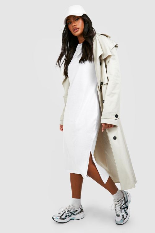 Basics Oversized Basic Midi T-Shirt Dress