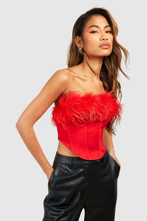 Feather Bandage Corset Top