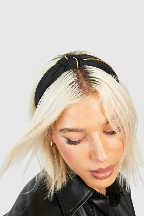 Black Stretch Zig Zag Headband